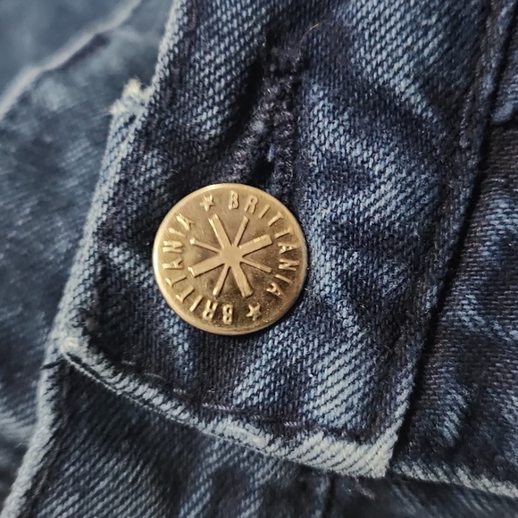 Vintage Brittania High Rise Tapered Leg Dark Blue Wash "Mom" Jeans - Picture 11 of 16